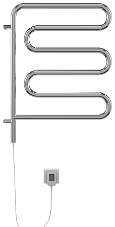 Электро 25 Ш-обр 450х570 поворотный Полотенцесушитель  TERMINUS Ставрополь - фото 2