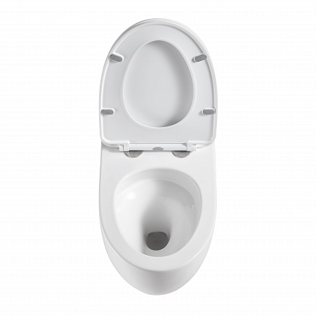 Подвесной унитаз безободковый Terminus Енисей Monolit 560х390 белый Ставрополь - фото 3