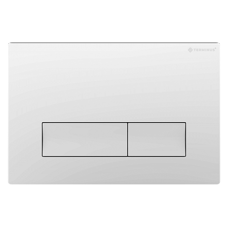 Клавиша смыва для инсталляции Terminus Classic кнопка прямоугольник цвет белый Ставрополь - фото 1